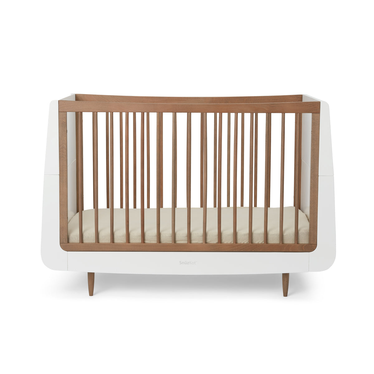 Snuz SnuzKot Skandi Cot Bed Beech Walnut - Hola BB