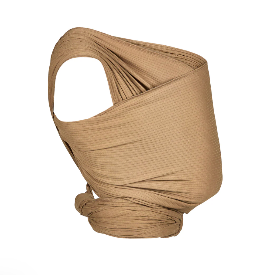 Bärsjal av ekologisk bomull - manchestertyg