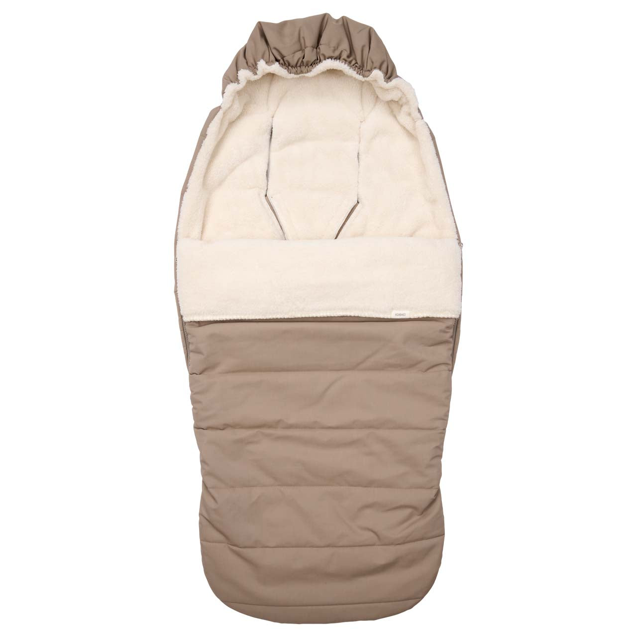 Koeka Calgary Stroller footmuff teddy - Taupe - Hola BB