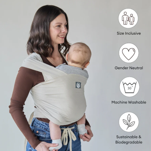 Bärsjal av ekologisk bomull - manchestertyg