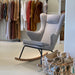 Quax Quax Mama Rocking De Lux Chair Quax Sand Grey - Hola BB