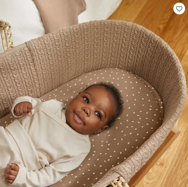 Органічне льняне простирадло для кошика Мойсея – Natural Edit