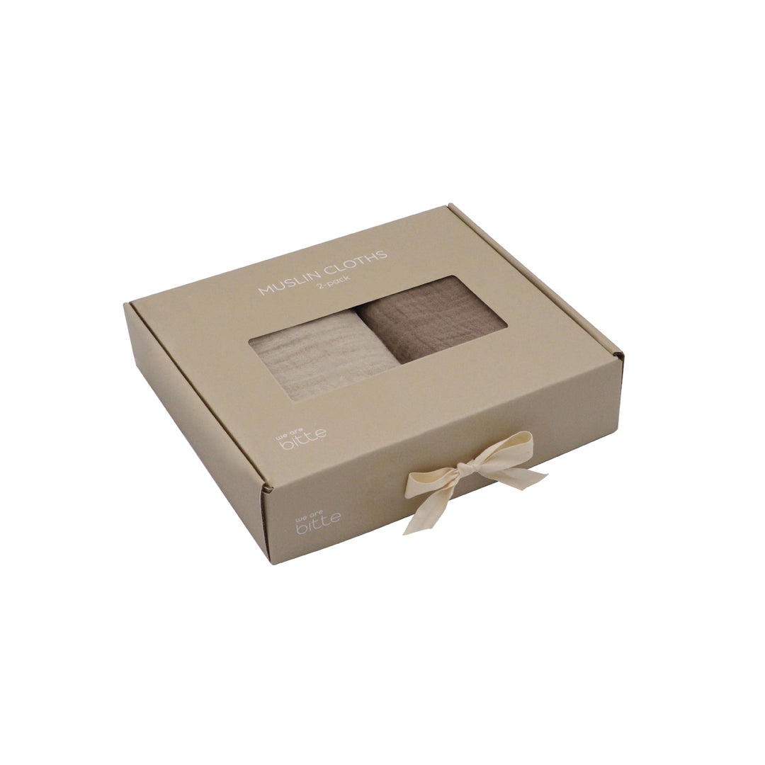 Musselin - 2-pack i presentask