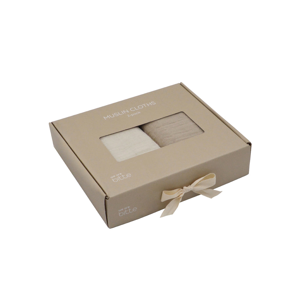 Musselin - 2-pack i presentask