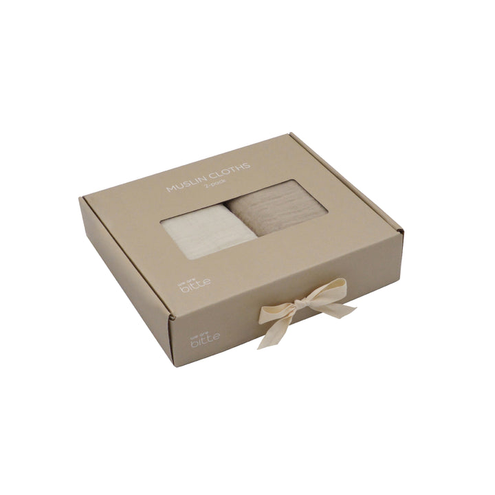 Musselin - 2-pack i presentask