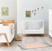 Gaia Baby Hera Cot Bed - Scandi-White | Natural  - Hola BB