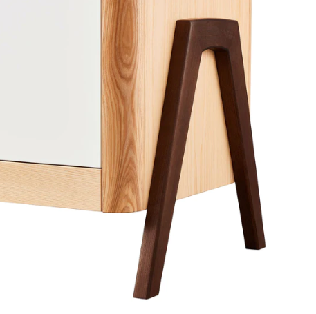 Gaia Baby Hera Dresser - Natural Ash / Walnut  - Hola BB