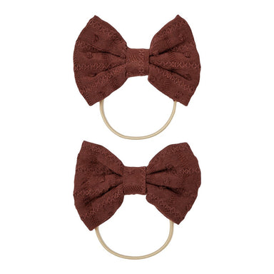 Lil' Atelier Delia Hair Clips 2pack Rum Raisin - Hola BB