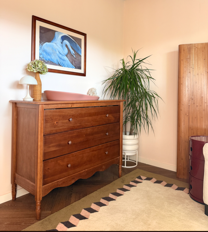 Cassettiera Heritage Vintage in legno di noce